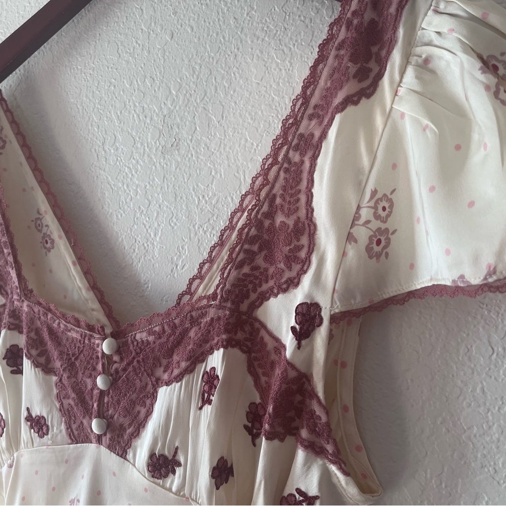 NWT! Free People Haven Embroidered Midi Dress - Picture 9 of 15